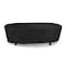 Eevelle Meridian Rectangular Table Cover, Black, 96 in L x 42 in W x 25.5 in H MDTRTCXM-BLK - alternate 1